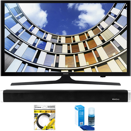 Samsung Flat 40` LED 1920x1080p 5 Series Smart TV 2017 Model + Soundbar Bundles