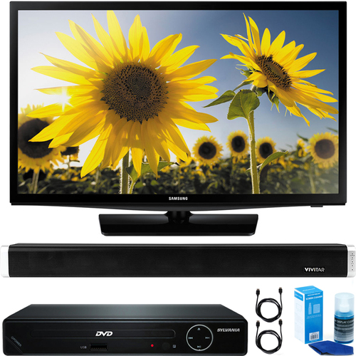 Samsung 24` 720p Smart LED TV Clear MR 120 +HDMI DVD Player + Bluetooth Sound Bar