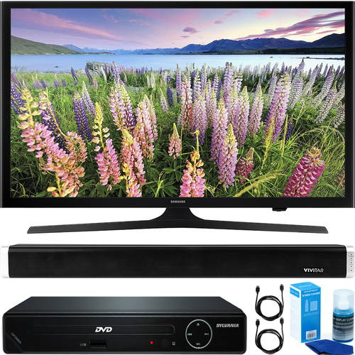Samsung 43` Full HD 1080p Smart LED HDTV + HDMI DVD Player + Bluetooth Sound Bar