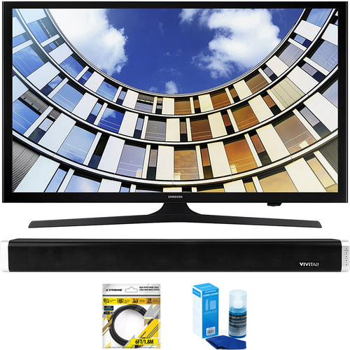 Samsung Flat 43` LED 1920x1080p 5 Series Smart TV 2017 Model + Soundbar Bundles