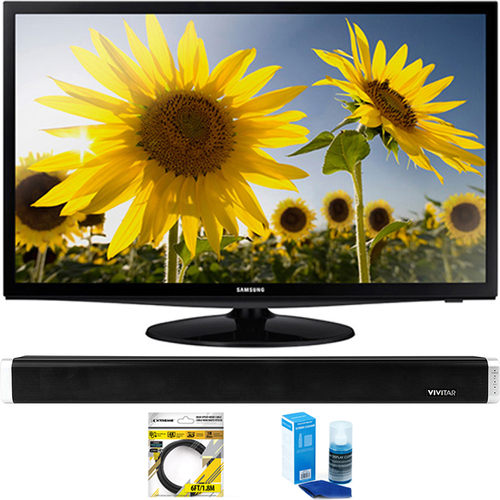 Samsung 28` Slim LED HD 720p TV Clear Motion Rate 120 + Soundbar Bundles