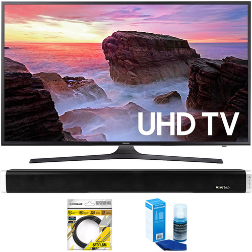 Samsung 43` 4K Ultra HD Smart LED TV 2017 Model + Soundbar Bundles