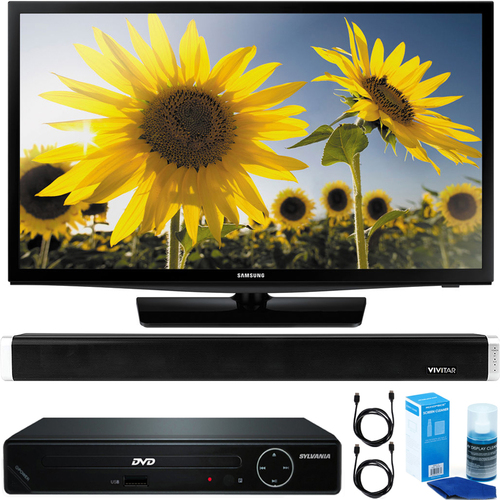 Samsung 28` 720p HD Slim LED TV Clear MR120 + HDMI DVD Player + Bluetooth Sound Bar