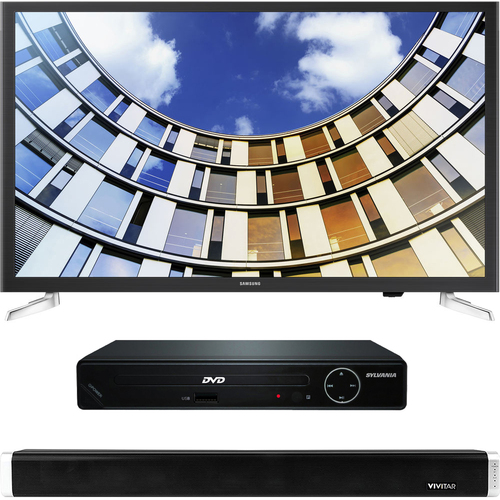 Samsung Flat 32` LED 1080p 5 Series SmartTV + HDMI DVD Player + Bluetooth Sound Bar