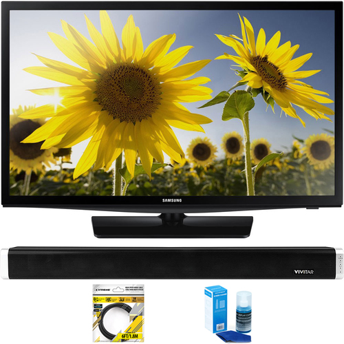 Samsung 24` 720p HD Slim LED TV Clear Motion Rate 120 + Soundbar Bundles