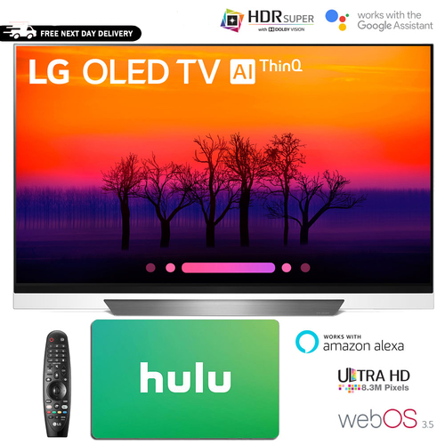 LG 55` Class E8 OLED 4K HDR AI Smart TV with Gift Card Bundle 