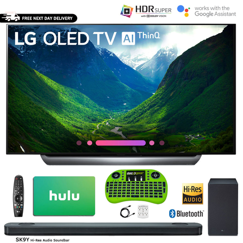 LG 65` Class C8 OLED 4K HDR AI Smart TV 2018 Model + Soundbar Bundle