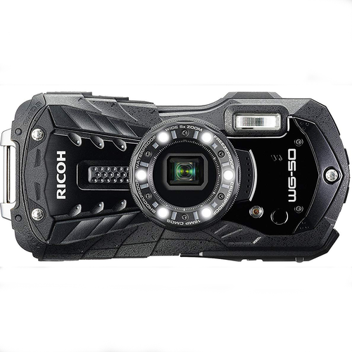Ricoh WG-50 16MP Waterproof Digital Video/Still Camera with 2.7-Inch LCD - Black