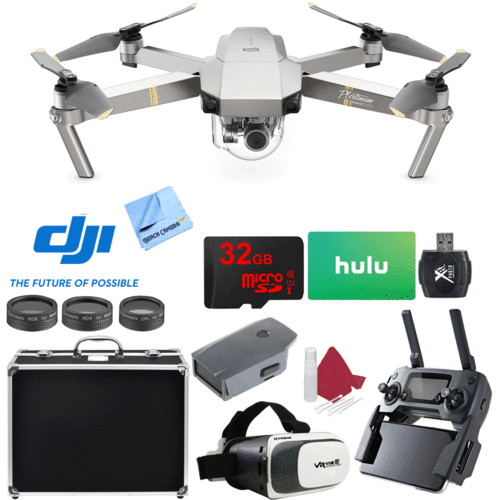 DJI Mavic Pro Platinum Quadcopter Drone with 4K Camera and Wi-Fi Super Pack