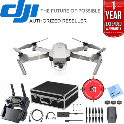 DJI Mavic Pro Platinum Quadcopter Drone with 4K Camera and Wi-Fi Dual Battery Bundle
