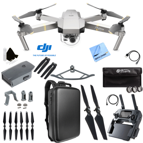 DJI Mavic Pro Quadcopter Drone with 4K Camera and Wi-Fi Custom Case Accessories Kit