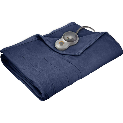 Sunbeam Quilted Fleece Heated Blanket Queen Size (Lagoon) - BSF9GQS-R595-13A00