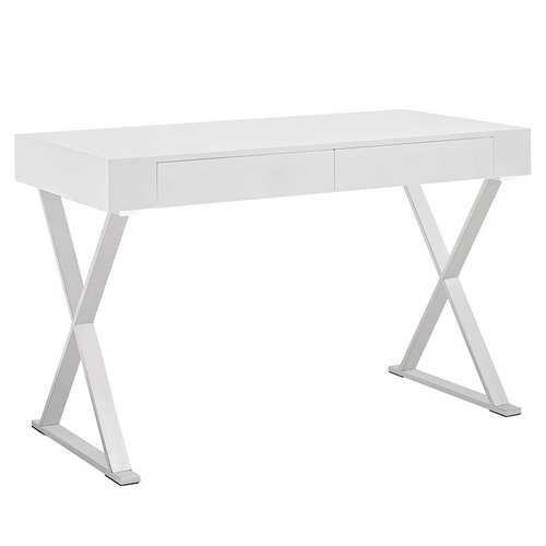 Modway Sector Office Desk in White EEI-1183-WHI