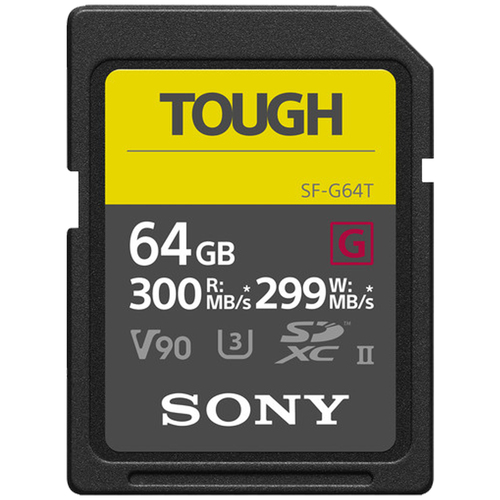 64GB SF-G Series TOUGH UHS-II SDXC Memory Card 300/299MB/s Speed SF-G64T