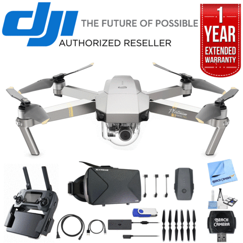 DJI Mavic Pro Platinum Quadcopter Drone with 4K Camera and Wi-Fi Ultimate Bundle