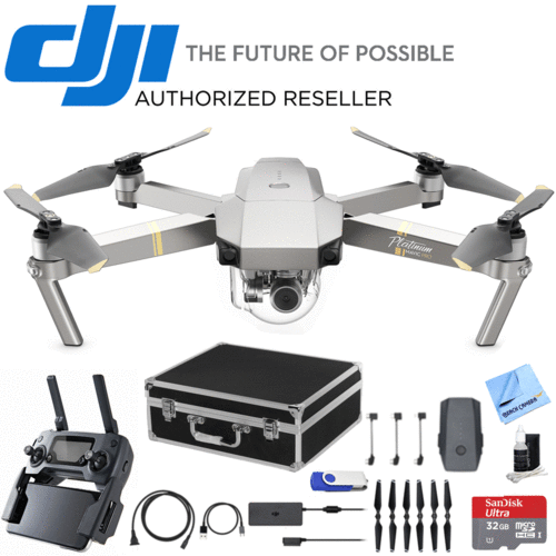DJI Mavic Pro Platinum Drone w/ 4K Camera & Wi-Fi w/ Ultimate 2 Battery Bundle