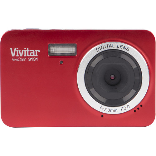 Vivitar ViviCam S131 16.1 MP Digital Camera in Red