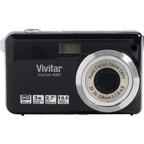 Vivitar ViviCam X327 10.1 MP Digital Camera with 2.7 Inch LCD in Black