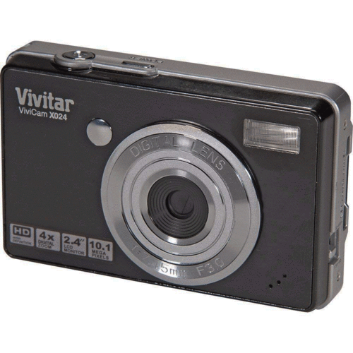 Vivitar VX024 Compact 10.1MP Digital Camera Black (VIVVX024BLK)