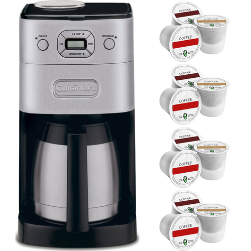 Cuisinart Grind & Brew Thermal 10 Cup Automatic Coffeemaker + 12 K-Cup Pack