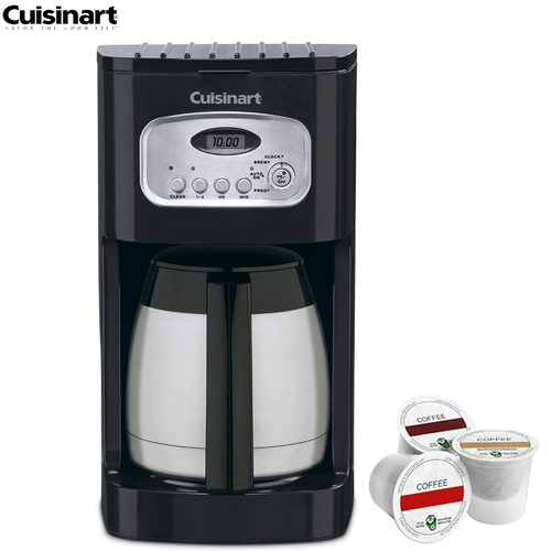 Cuisinart 10-Cup Programmable Thermal Coffeemaker (Refurbished) w/Asst K Cup Sample Pack