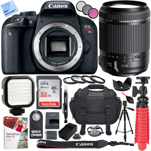 Canon EOS Rebel T7i DSLR Camera with Tamron 18-200mm Di II VC All-In-One Zoom Lens Kit