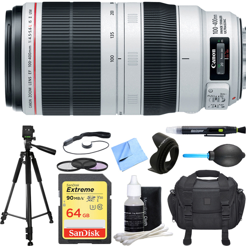 Canon EF 100-400mm f/4.5-5.6L IS II USM Lens Deluxe Accessory Bundle