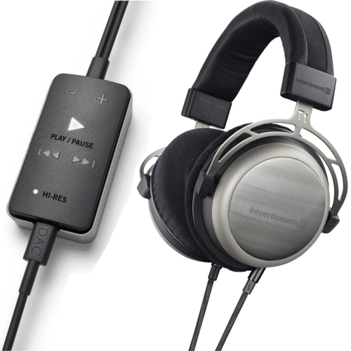 BeyerDynamic T1 2nd Gen Audiophile Stereo Headphone Bundle w/ Impacto DAC/Headphone Amplifier