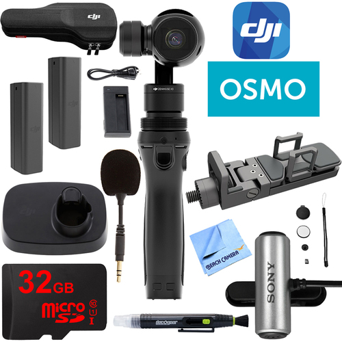 DJI Osmo Handheld 4K Camera 32GB Dual Battery and Microphone Kit
