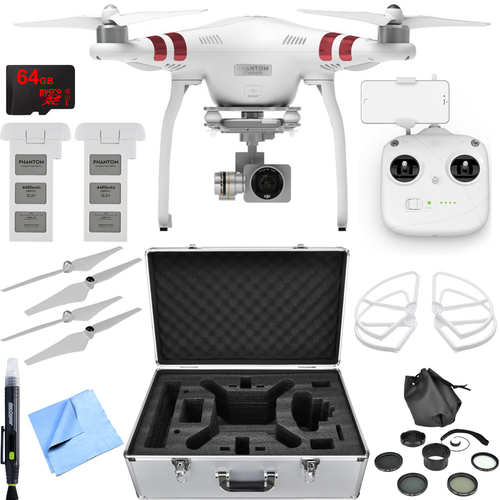 DJI Phantom 3 Standard Quadcopter Drone with 2.7K Camera Essential Accessory Bundle