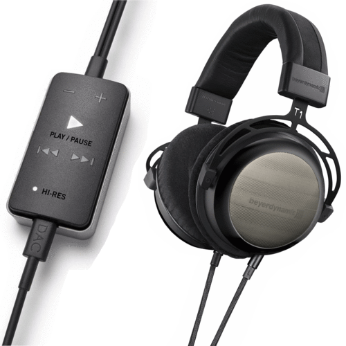 BeyerDynamic T1 Second Generation Stereo Headphone w/ Impacto DAC/Headphone Amplifier