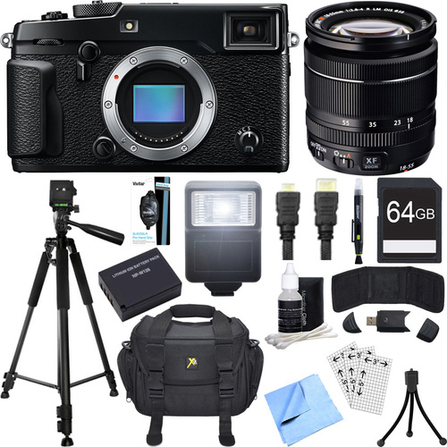 Fujifilm X-Pro 2 Mirrorless X-Trans CMOS III Digital Camera w/ 18-55mm Zoom Lens Bundle