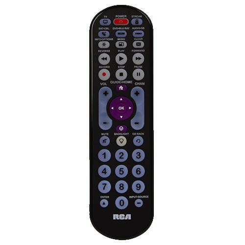 RCA 5-Device Universal Remote-Streaming Player & Sound Bar Compatible
