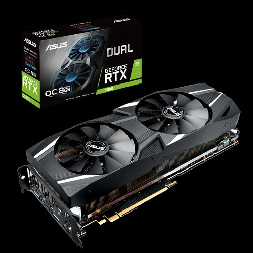 ASUS Overclocked Edition 8GB VR Ready Gaming Graphics Card - DUAL-RTX2080-O8G