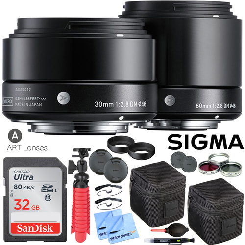 Sigma 60mm and 30mm F2.8 EX DN ART Dual 2 Lens High Performance Kit for Sony E-Mount