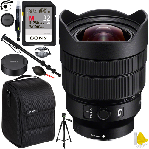 Sony SEL1224G FE 12-24mm F4 G E-Mount Ultra Wide-angle Zoom Lens 32GB Kit