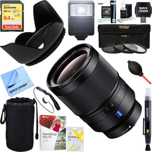 Sony Distagon T FE 35mm F1.4 ZA Full-frame E-mount  Lens + 64GB Ultimate Kit