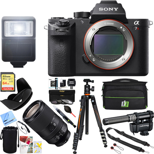 Sony a7R II Full-frame Mirrorless Lens Digital Camera Body + 64GB Accessory Bundle