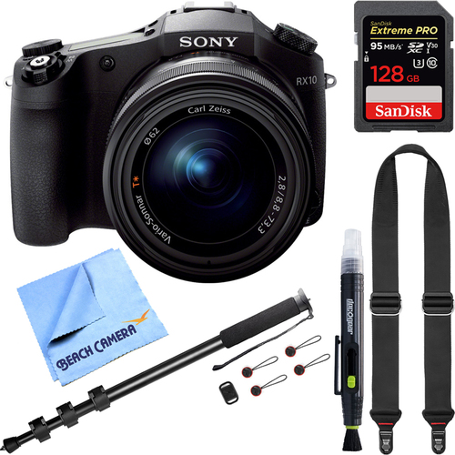 Sony Cyber-shot DSC-RX10 20.2 MP 3` LCD Camera with 128GB Memory & Accessory Bundle