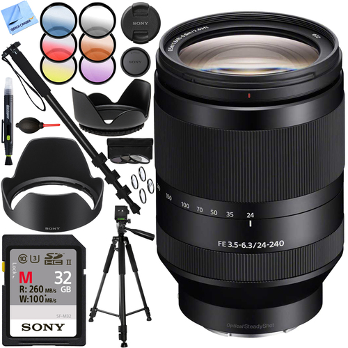 Sony SEL24240 - FE 24-240mm F3.5-6.3 OSS Full-frame E-mount Telephoto Zoom Lens Kit