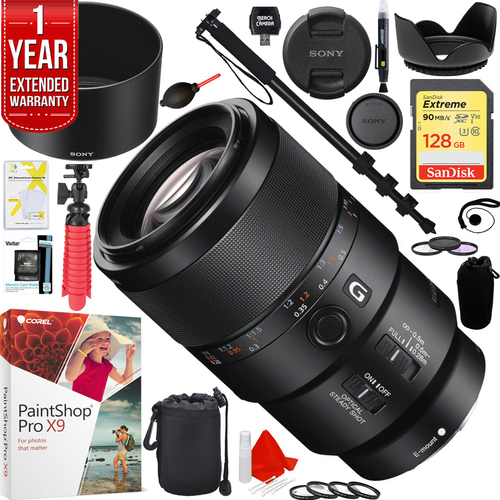 Sony SEL90M28G - FE 90mm F2.8 Macro G OSS Full-frame E-mount Macro Lens Super Kit