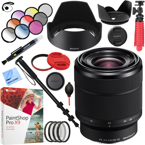 Sony SEL2870 FE 28-70mm F3.5-5.6 OSS Full Frame E-Mount Lens with 55mm Filters Kit