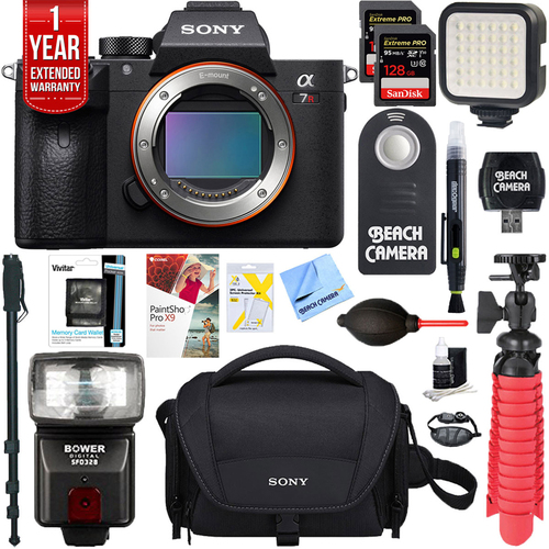 Sony a7R III Mirrorless Digital Camera Body(ILCE7RM3/B)+256GB Memory&Flash Kit