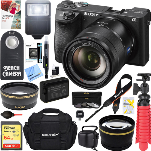 Sony ILCE-6500 a6500 4K Mirrorless Camera with 16-70mm Mid-Range Zoom Lens Bundle