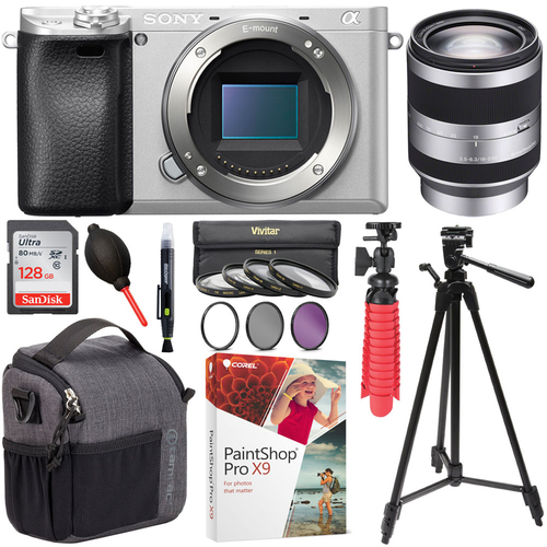 Sony ILCE-6300/S a6300 4K Mirrorless Camera Body + 18-200mm Alpha E-mount Lens Bundle