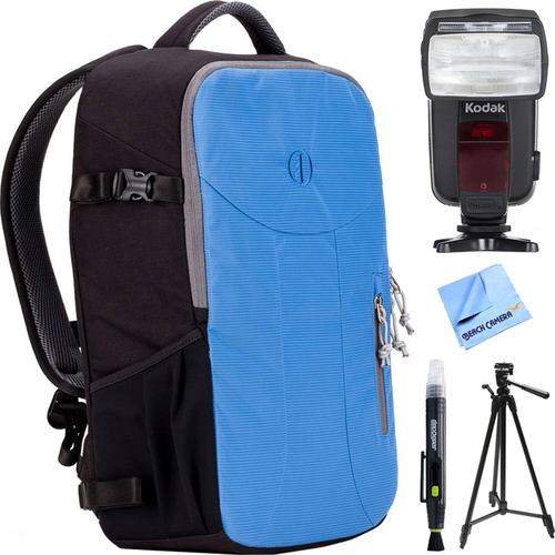 Tamrac Nagano 16L Camera Backpack (River Blue) w/ Flash Bundle For Nikon