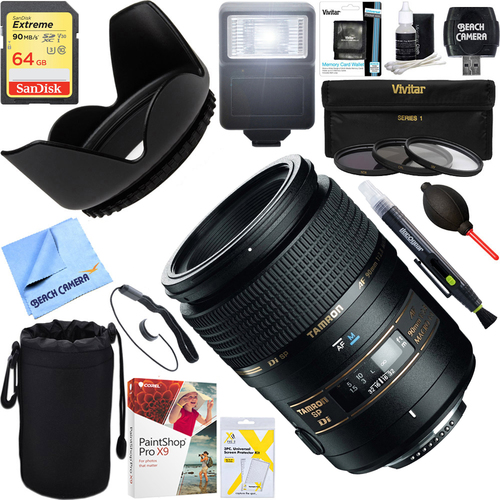 Tamron SP AF 90 F/2.8 FS= 55/NIKON AF-D Lens for Nikon Mounts+64GB Ultimate Kit