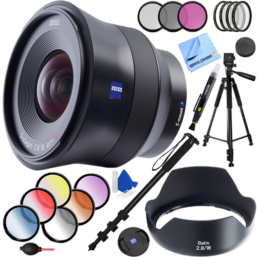 Zeiss Batis 18mm f/2.8 Wide Angle Lens for Sony E Mount + 77mm Filter Sets Kit