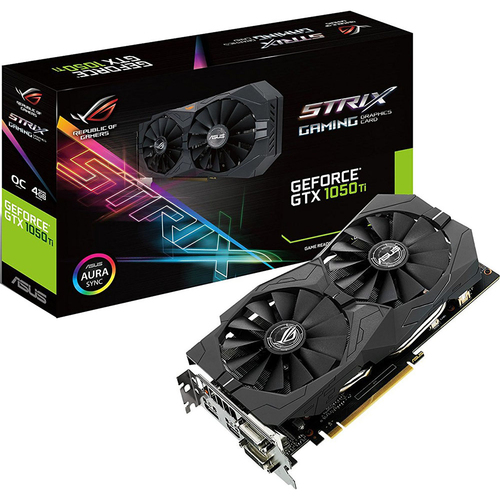 Asus GeForce GTX1050Ti ROG STRIX OC Gaming Graphics Card - STRIX-GTX1050TI-O4G-GAMING