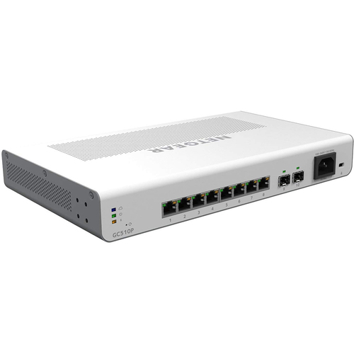 Netgear 8 Port Gigabit Ethernet 130W PoE L2+ Smart Switch - GC510P-100NAS